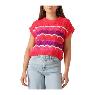 Harper & Yve Truien & Vesten, Dames, Veelkleurig, S, Rode Elegante Nonna-Ss Top