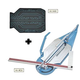 Sigma Cortador Azulejos 4cu Cm 84 Grabado A Traccion + Estera Para Mosaico 64b2