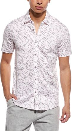 Raffi Mini Leave Print Button Shirt