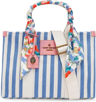 Kurt Geiger Womens Clapham Tote Bag - Blue Fabric - One Size