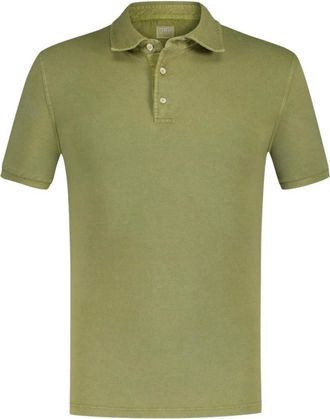 Fedeli Polo Shirt - Heren - Polos - Groen - L - Katoen - Tops