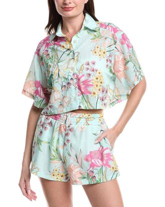 PQ Swim Pq Swim Darcy Button Crop Top