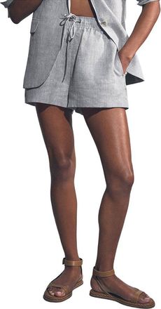 Reiss Willow Linen-Blend Short