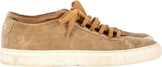 Common Projects Original Achilles Sneakers in Beige Suede