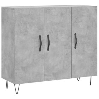 vidaXL Vidaxl - Aparador De Madera De Ingenier&iacute;a Gris Hormig&oacute;n 90x34x80 Cm