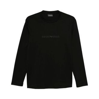 Emporio Armani T-shirts and Polos - male - Emporio Armani - Long Sleeve T-Shirts - Black - 3XL - Tops