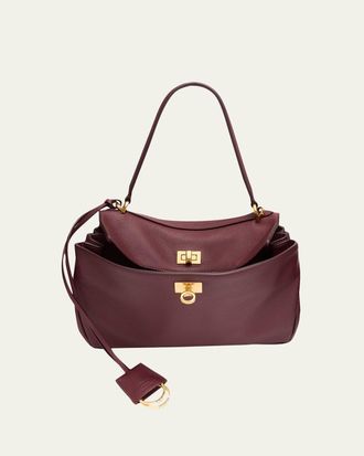 Balenciaga Rodeo Small Grained Leather Top-Handle Bag