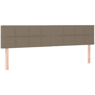 vidaXL Cabeceros 2 Unidades Tela Gris Taupe 80x5x78/88 Cm Vidaxl