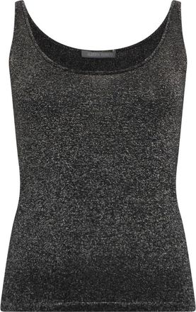 Alberta Ferretti Mouwloze Top - Dames - Tops zonder mouwen - Zwart - S - Polyester - Tops