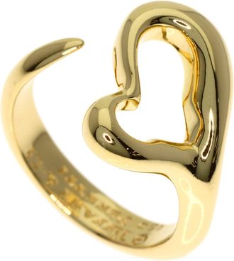 Tiffany & Co. Open Heart Yellow Gold (18K) Band Ring (Pre-Owned)