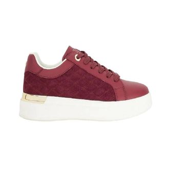 Dune London Dames/Dames Elba Su&egrave;de Platform Trainers (Bourgondi&euml;)