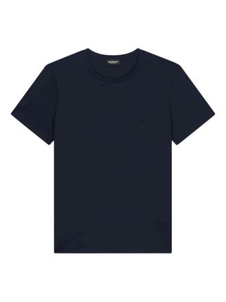 Dondup short-sleeve logo T-shirt - men - Cotton - M - Blue