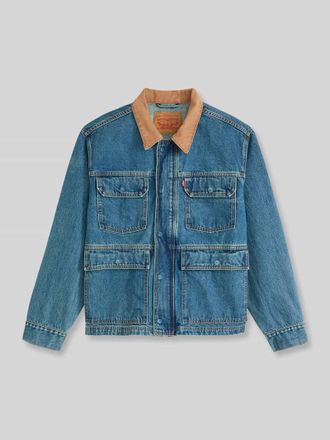 Levi's Relaxed Fit Jeansjacke aus reiner Baumwolle mit Cord-Kragen in Jeansblau, Gr&ouml;&szlig;e XXL