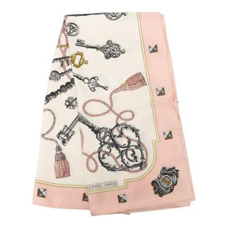 Herm&egrave;s Pre-owned Hermes Les Cles Silk Scarf 90 Ladies 8N51R15D4H2HW28L