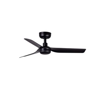 Faro Barcelona Ventilador sin luz abs negro mate 90x90x23.5 cm