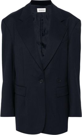 P.A.R.O.S.H. single-breasted virgin wool blazer - women - Virgin Wool/Acetate/Elastane/Viscose - L - Blue