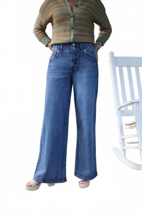 Habitual Easton Wide Leg Jeans In Marine