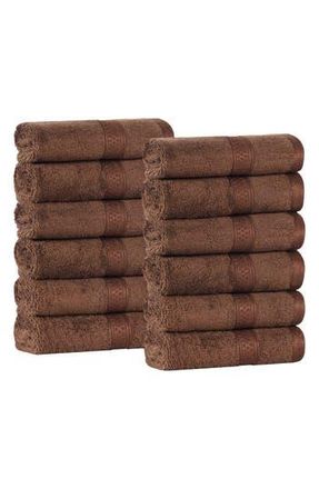 Superior 12-Pack Face Towel Set in Cocoa at Nordstrom Rack, Size Washcloth