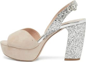 Miu Miu Sandali con plateau - Toni neutri