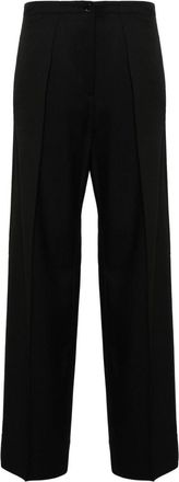 Acne Studios wide-leg tailored trousers - women - Viscose/Wool/Viscose - 32 - Black