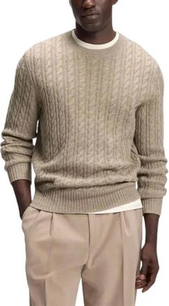 HUGO BOSS Maglia H-Furlan 10282607 - - Knitwear - Uomo - Beige - XL