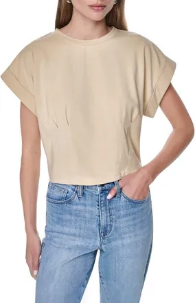 DKNY Crop Shoulder Crop T-Shirt in Mojave Desert at Nordstrom Rack, Size X-Small