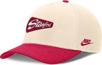 Nike Stanford Primetime Rise Academic Nike Mens Dri-FIT College Adjustable Hat in Brown | NC060GOLSVV-6QM