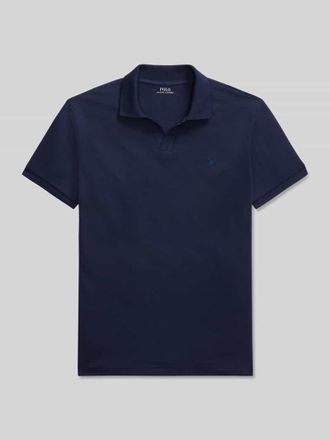 Polo Ralph Lauren Slim Fit Poloshirt aus Baumwoll-Mix in Marine, Gr&ouml;&szlig;e XXL