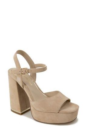 Kenneth Cole Dolly Platform Sandal in Buff Suede at Nordstrom Rack, Size 9.5