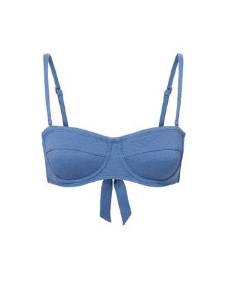 Change of Scenery Nellie Underwire Balconette Bikini Top in Steel Blue Metallic at Nordstrom, Size X-Small