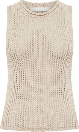 Dion Lee Grid Mesh tank top - women - Cotton - S - White