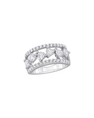 Rina Limor Silver 2.22 ct. tw. Lab-Grown Created White Sapphire Ring
