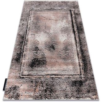 RugsX Rugsx - Alfombra De Luxe Moderna 634 Marco Vintage - Structural Gris / Rosado Pink 120x170 Cm
