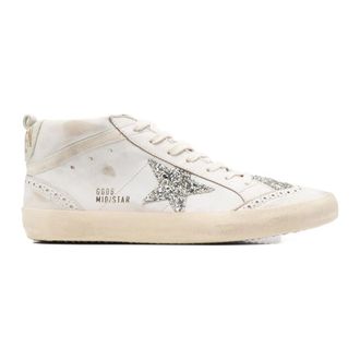 Golden Goose Sneakers, female, White, Size: 11 US Mid Star Sneaker