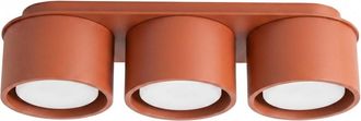 Sollux Lighting Plafone ocre rojo aluminio alt. 8.2 cm