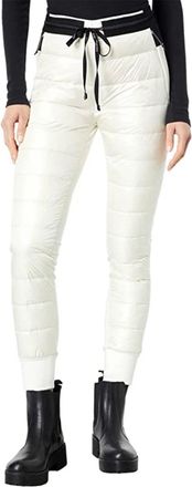 Holden Womens Holden Hybrid Puffer Down Joggers White Stretch Drawstring Waist JZZ124