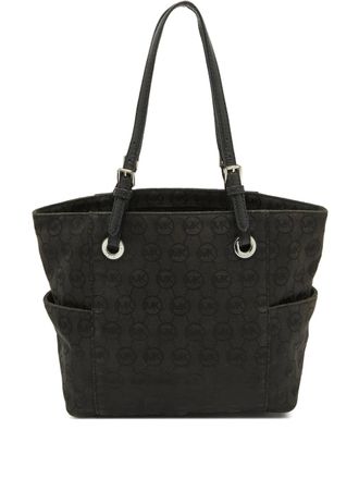 Michael Kors Pre-owned Jet Set shopper met monogram - Zwart