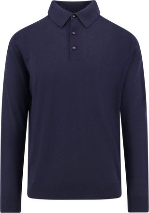 Kiton Ciro Paone Wool Polo Shirt-Uomo