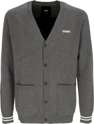 Vans Grijs Cardigan Sweater - Heren - Vesten - Grijs - XL - Katoen - Truien & Vesten