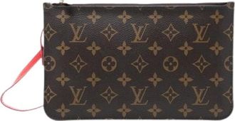 Louis Vuitton Pre-owned Clutches, female, Brown, Size: ONE SIZE Pre-owned Monogram Canvas Pouch