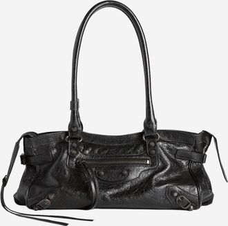Balenciaga Black Le City Shoulder Bag