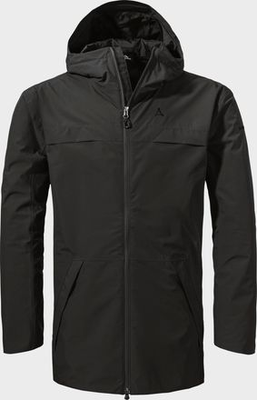Sch&ouml;ffel Langjacke SCH&Ouml;FFEL Parka Style Bohorok MNS, Herren, Gr. 48, schwarz (9990, schwarz), Oberstoff: 100% Polyester; (Membran: Thermoplastisches Polyuretha