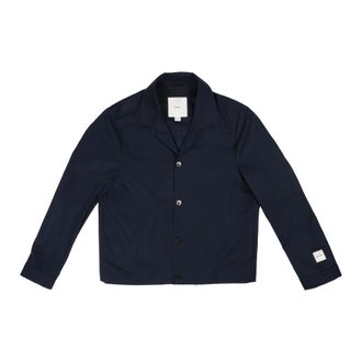 Calvin Klein Boxy Shacket - Heren - Zomerjassen - Blauw - XL - Katoen - Jassen