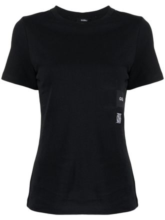 GOEN.J logo-print cotton T-Shirt - Black