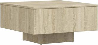 vidaXL Vidaxl - Mesa De Centro Madera Contrachapada Roble Sonoma 60x60x31,5 Cm