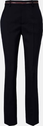 Gucci Logo wool straight pants