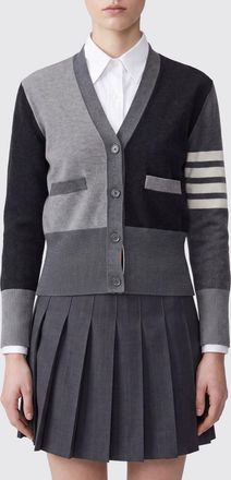 Thom Browne Cardigan slim fit in cotone con motivo 4-Bar