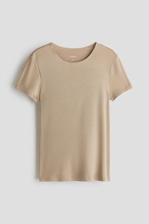 H&M Warming T-Shirt in Slim Fit - Brown
