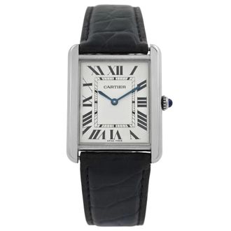 Cartier Pre-owned Cartier Tank Solo Silver Dial Mens Watch W5200003