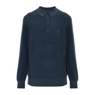 AllSaints Tops, Heren, Blauw, S, Katoen, Aspen Polo